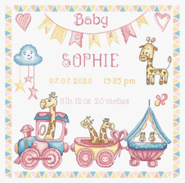 Borduurpakket Baby Girl Record - Leti Stitch    leti-0935