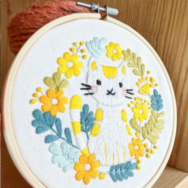Vrij borduren pakket Boho Cat - Milpoint      mil-e1-027k