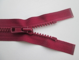 YKK Deelbare bloktand rits.  Bordeaux rood kleurnr. 527