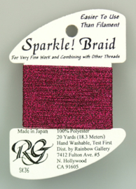 Sparkle Braid Dark Fuchsia - Rainbow Gallery     rg-sk36