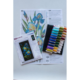 Borduurpakket Beatuful Irises - RIOLIS - ri-2346