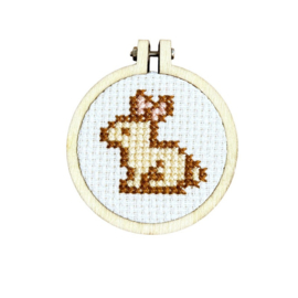 Borduurpakket Matchbox Hoppy Easter (Bunny) - ckc-mb-028