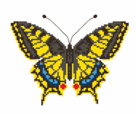 Voorbedrukt Aida Swallowtail - Matryonin Posad    mp-0507
