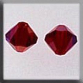 Crystal Treasures Rondele Siam AB 6mm - Mill Hill mh-13084