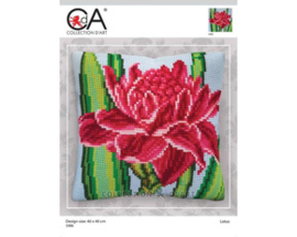 Kussen borduurpakket Lotus - Collection d'Art     cda-5486