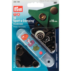 Prym Drukknopen Sport & Camping  Brons kleurig / 15mm 390 199