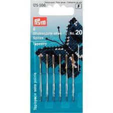 PRYM Borduurnaalden zonder punt 43 x 1.00 mm zilver 125 556