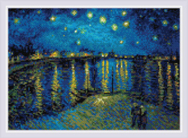 Diamond Mosaic Starry Night Over the Rhone after Van Gogh's Painting - RIOLIS    ri-am0044