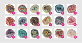 Stone washed flow XL Beige Paars 13 / Tranquility