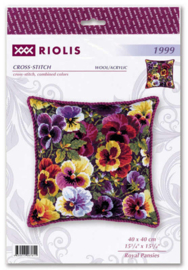 Borduurpakket Royal Pansies - RIOLIS  ri-1999