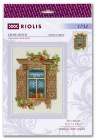 Borduurpakket Window With Apples - RIOLIS / Venster met appels  ri-1732