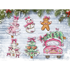 Borduurpakket Sweetmas Ornaments - Leti Stitch     leti-l9969