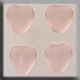Glass Treasures Medium Chnld Heart-Matte Rosalin - Mill Hill mh-12092