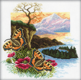 Borduurpakket Butterflies Collection - RTO    rto-m00126