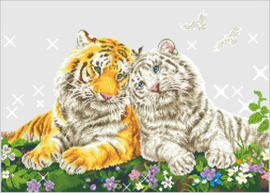 Diamond Dotz Tiger Smooch - Needleart World    nw-dd13-026