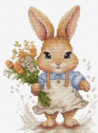 Borduurpakket The Happy Bunny - Luca-S    ls-b1410