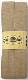 Oaki Doki Tricot de Luxe  / Jersey Biaisband / Taupe 548