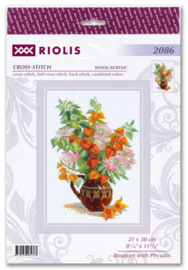 Borduurpakket Bouquet with Physalis - RIOLIS  ri-2086