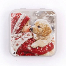 Puppy Love Metallic Box - Leti Stitch     leti-25639