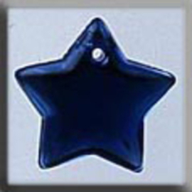 Glass Treasures Large Flat Star-Royal Blue - Mill Hill  mh-12176