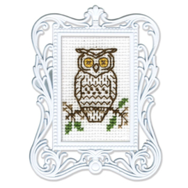 Borduurpakket Framed Art Owl - RTO    rto-fa010