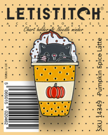 Needle Minder Pumpkin Spice Latte - Leti Stitch    leti-14349