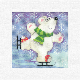 Borduurpakket Polar Bear - Heritage Crafts   hc-1242a