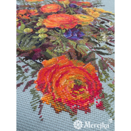 Borduurpakket Sunlit Petals - Merejka    mer-k270