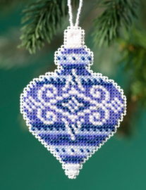 Kralen borduurpakket Kralen ornament pakket - Sapphire Opal - Mill Hill   mh-mh211915