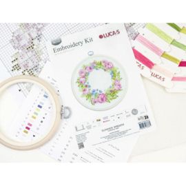 Borduurpakket Summer Wreath - Luca-S     ls-bc112