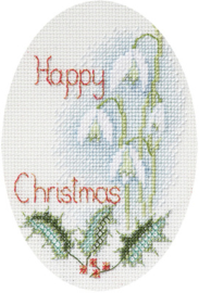 Borduurpakket Christmas Card - Snowdrops - Bothy Threads    bt-dwcdx51