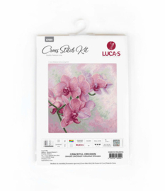 Borduurpakket Graceful Orchids - Luca-S   ls-b7009
