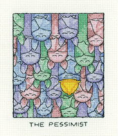 Borduurpakket The Pessimist - Heritage Crafts    hc-1628a