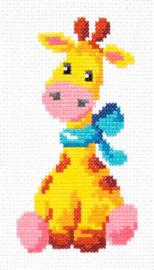 Borduurpakket Giraffe - Chudo Igla (Magic Needle)    ci-010-034