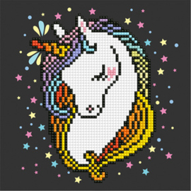 Diamond Art Shy Unicorn - Leisure Arts    la-da01-50464