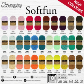 Scheepjes Softfun  / 2401 donker blauw/  Prussian