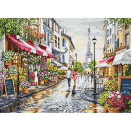 Borduurpakket Paris Flower Shop - Luca-S     ls-bu5107