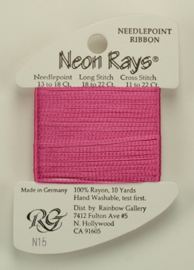 Neon Rays Rose Pink - Rainbow Gallery    rg-n015