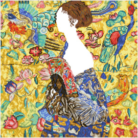 Diamond Dotz Lady with Fan (Klimt) - Needleart World   nw-dd13-028