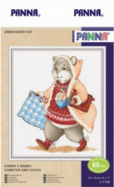Borduurpakket Hamster and Cocoa - PANNA    pan-7138-j