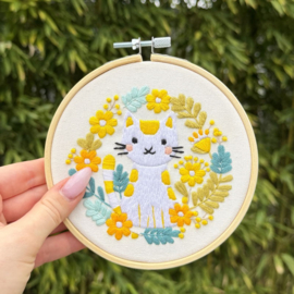 Vrij borduren pakket Boho Cat - Milpoint      mil-e1-027k