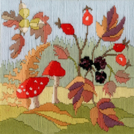 Borduurpakket Rose Swalwell - Long Stitch Seasons - Autumn - Bothy Threads    bt-lss03