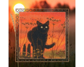 Borduurpakket Sunset Cat - RTO      rto-m01024