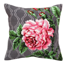 Kussen borduurpakket Tender Rose - Collection d'Art    cda-5342