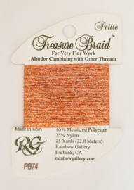 Petite Treasure Braid - Wild Salmon - Rainbow Gallery     rg-pb74