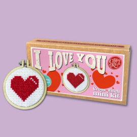 Borduurpakket Matchbox I Love You - ckc-mb-145