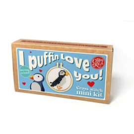 Borduurpakket Matchbox I Puffin Love You! - ckc-mb-053