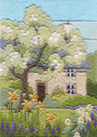 Platsteek pakket Long Stitch Seasons - Spring Garden - Derwentwater Design    bt-dw14mls17s