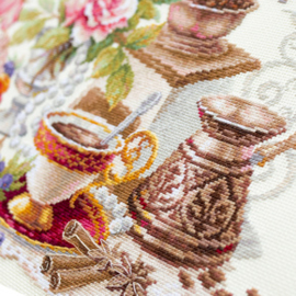 Borduurpakket A Cup of Coffee? - Chudo Igla  ci-120-203