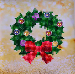 Diamond Dotz Christmas Wreath Picture - Needleart World    nw-dd02-037